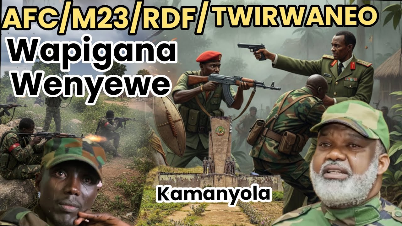 URGENT 🔴KAMANYOLA//AFC/M-23/RDF/TWIRWANEO WAPIGANA WENYEWE KWA WENYEWE. MAMBO YAMEBADILIKA SASA.
