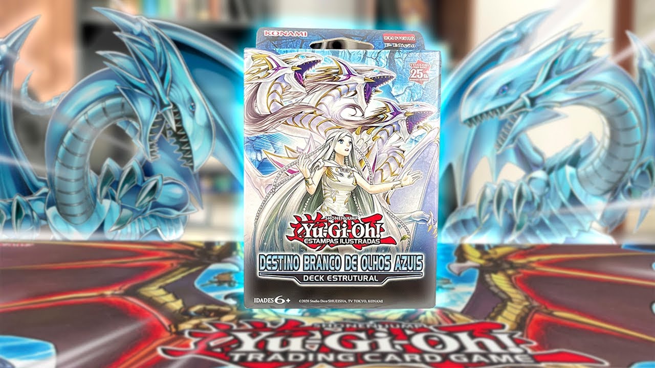 Yu-Gi-Oh! Deck Estrutural Destino Branco de Olhos Azuis | Unboxing | O Lendário Blue-Eyes!!