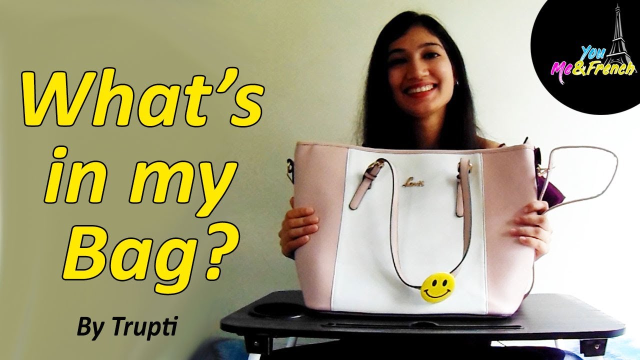 What's in my bag? (French language tutorials / French Vocalbulary)