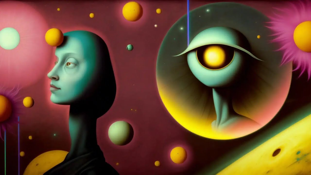 The Machine Dream - Surreal A.I. Generated Odyssey [4K UHD Video Art Screensaver - 12hrs - No Sound]