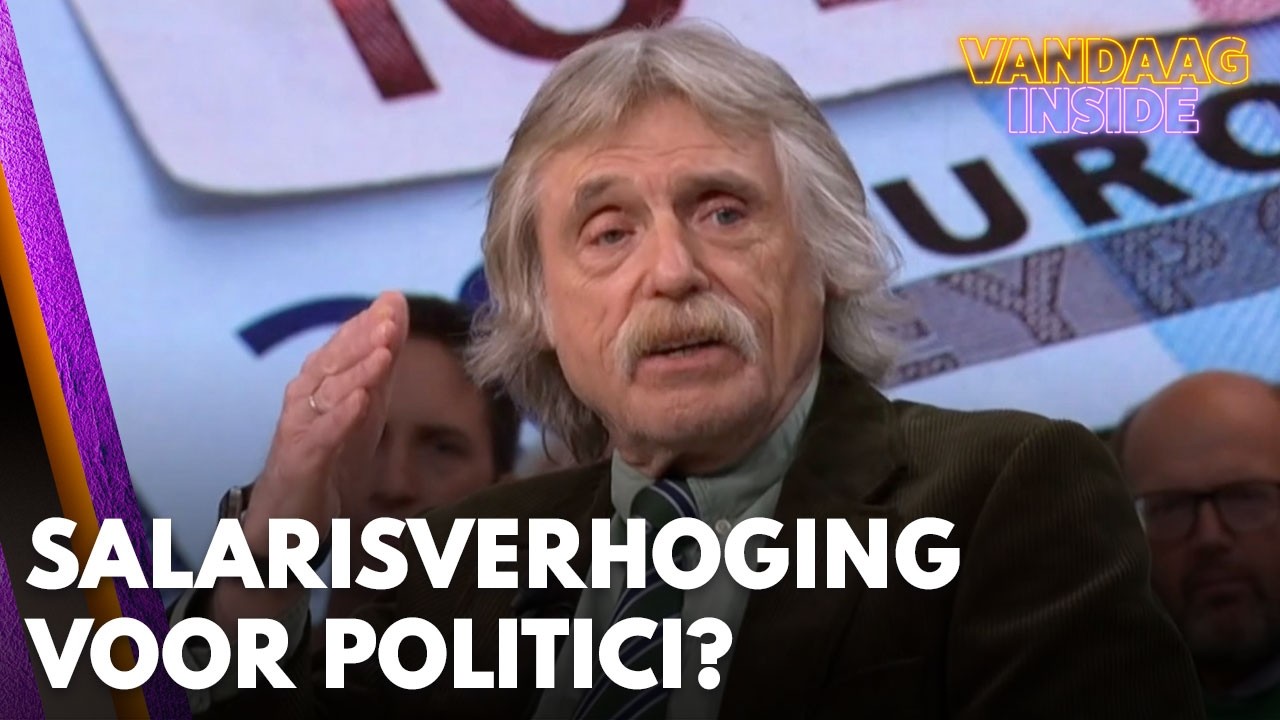 Wat vindt Johan Derksen van het advies om de salarissen van politici flink te verhogen?