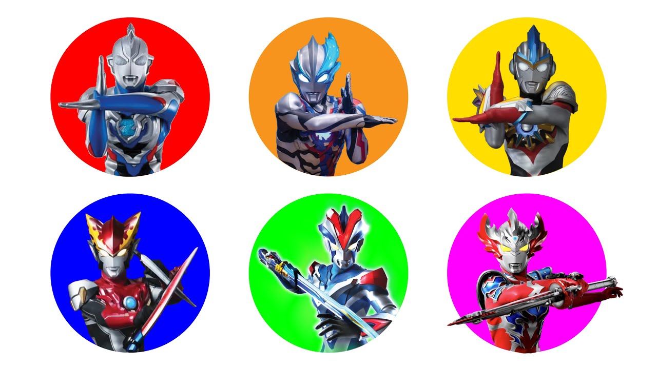Ultraman Toys: Ultraman Victory, Ultraman Blazar, Ultraman Z, Ultraman Taiga, Ultraman Orb, Rosso