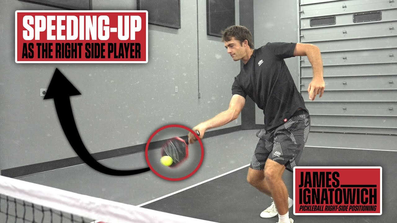 Speed-Up Down the Line: Pickleball Right-Side Positioning