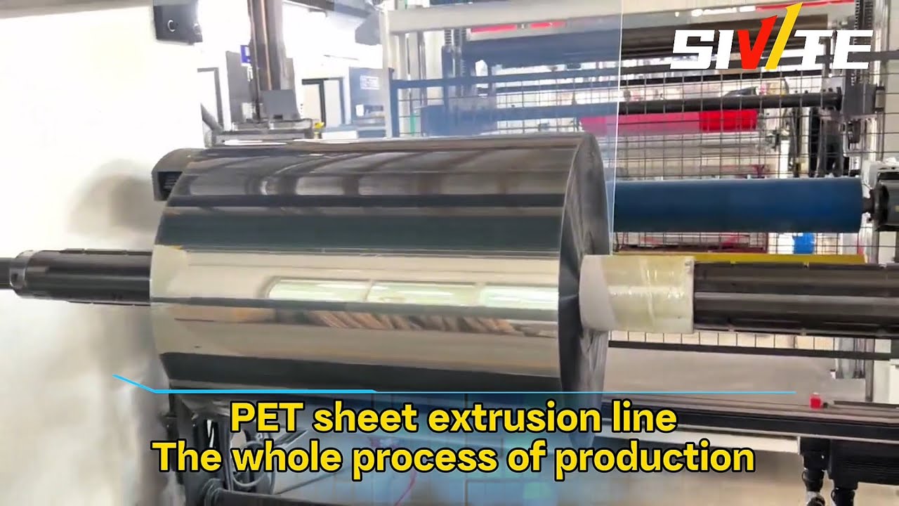 PET plastic sheet extrusion line, 75 twin screw extruder#plastic #extruder #machine #factory