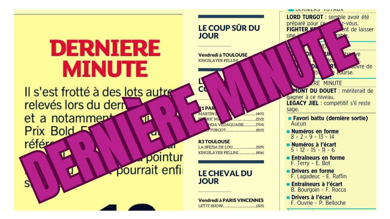 PRIX ARIEL DERNI&Egrave;RE MINUTE PYRAMIDE DES CHANCES PARISIEN ROI TIERC&Eacute; TURFOMANIA 10/4/26