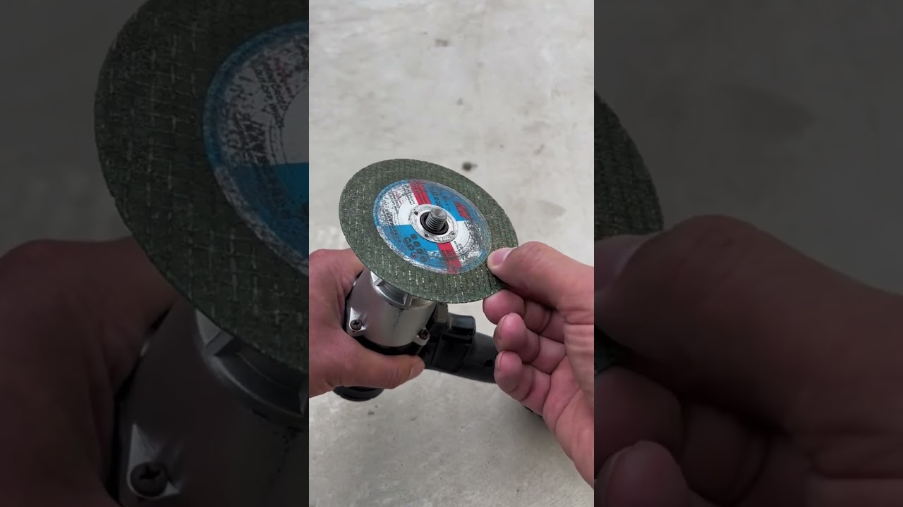 Electric wrench converted into angle grinder, one machine for multiple uses
