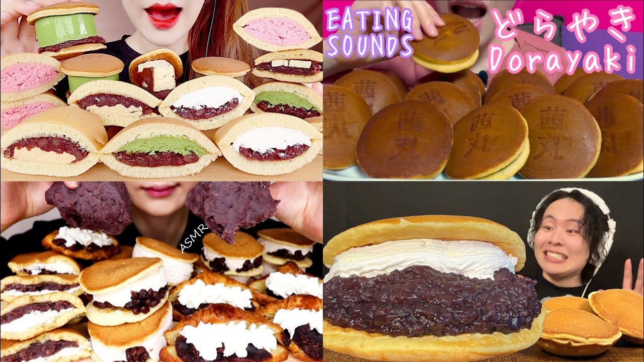 SATISFYING DORAYAKI MUKBANG 