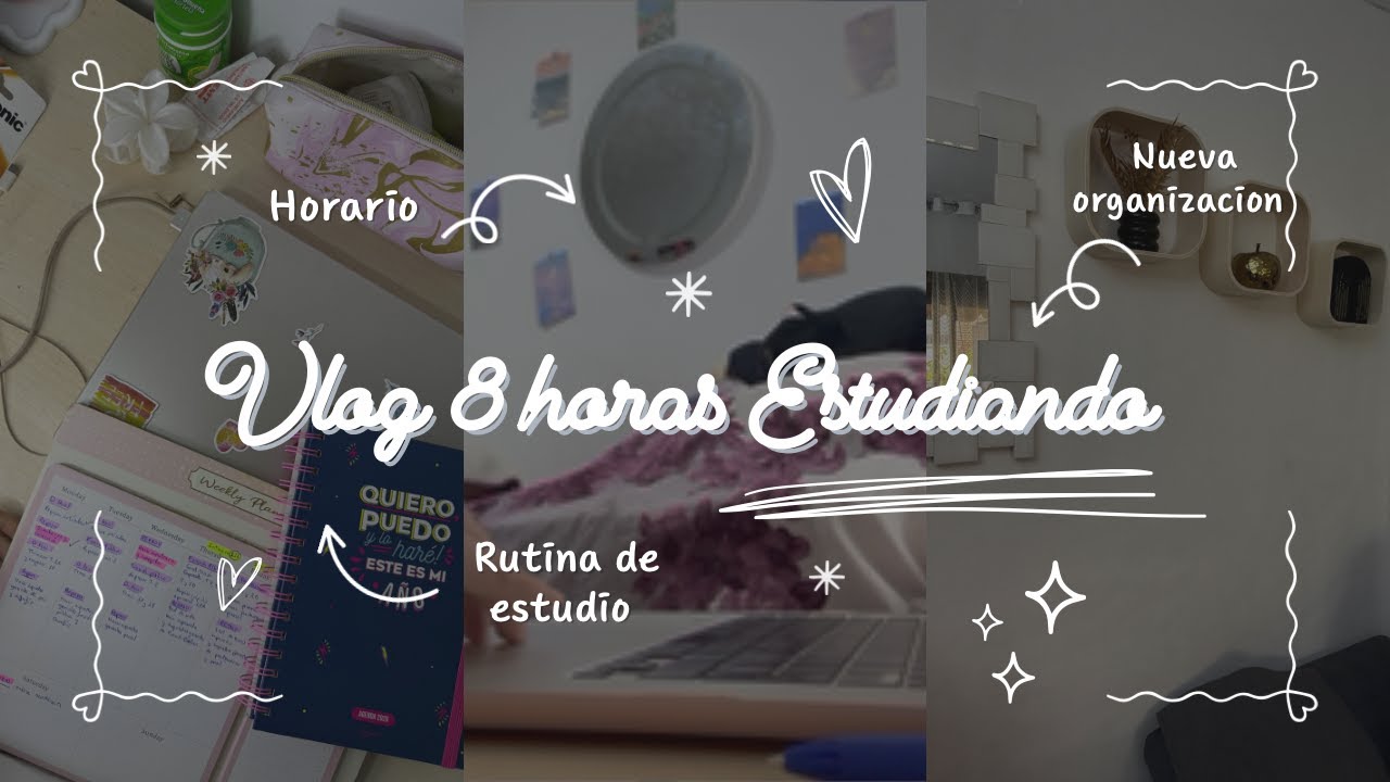 cómo me organizo para estudiar 9 horas (VLOG de organización + mi día a día como opositora)