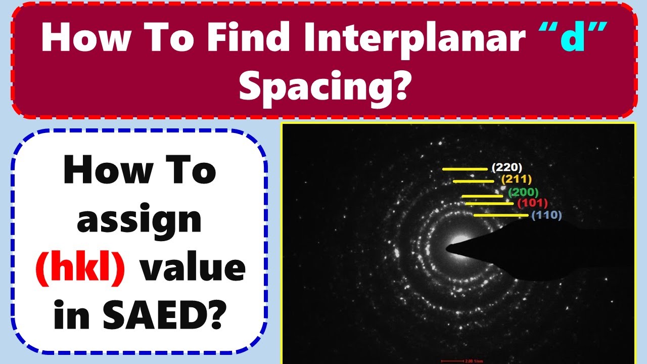 How to Index (hkl) value in SAED? How to find 