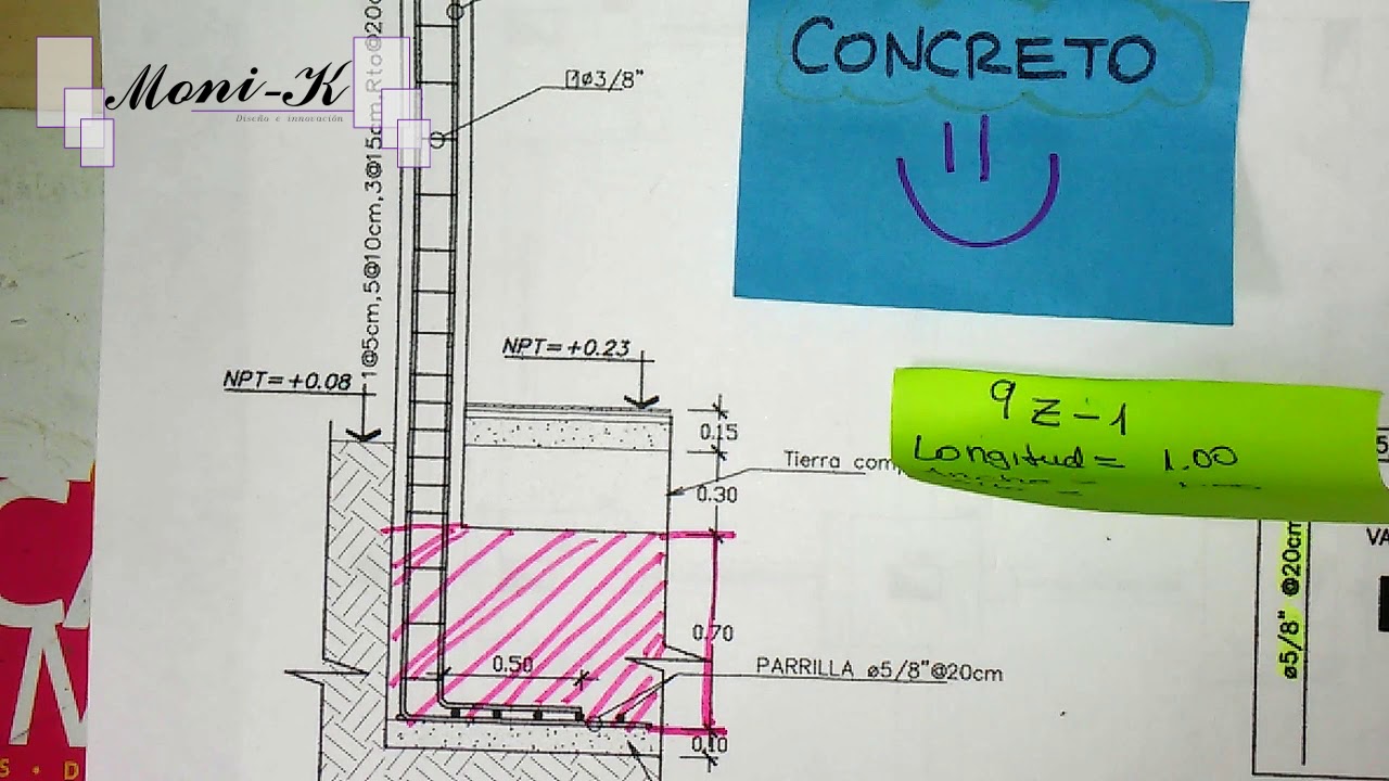 Parte 01: Metrado ZAPATAS de concreto, acero y encofrado + formato en excel