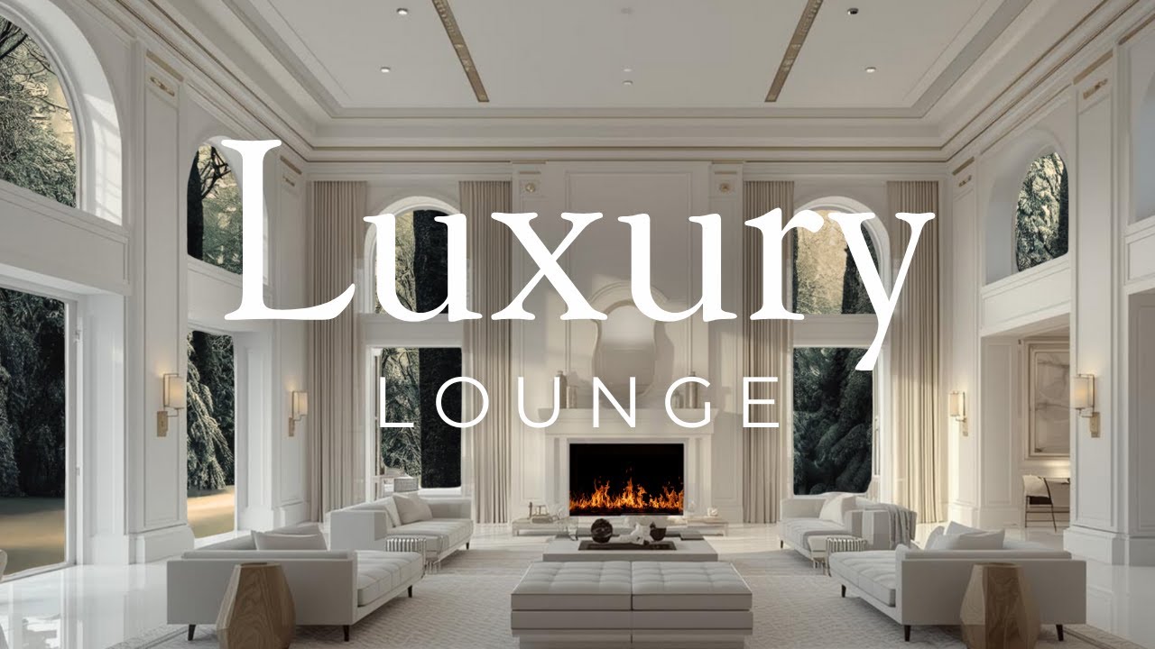 Luxury Lounge Ambience | Elegant Calm • Fireplace • Piano Jazz