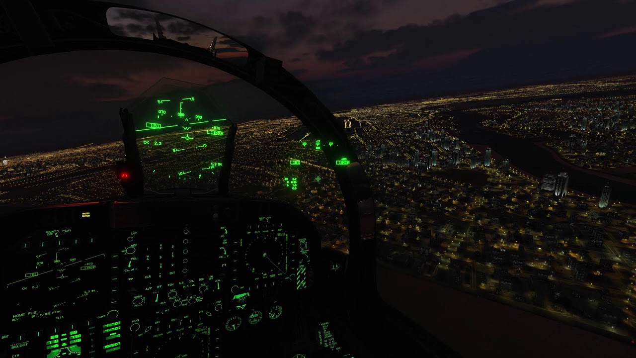 DCS F18 Formation Takeoff and Landing in Dubai.