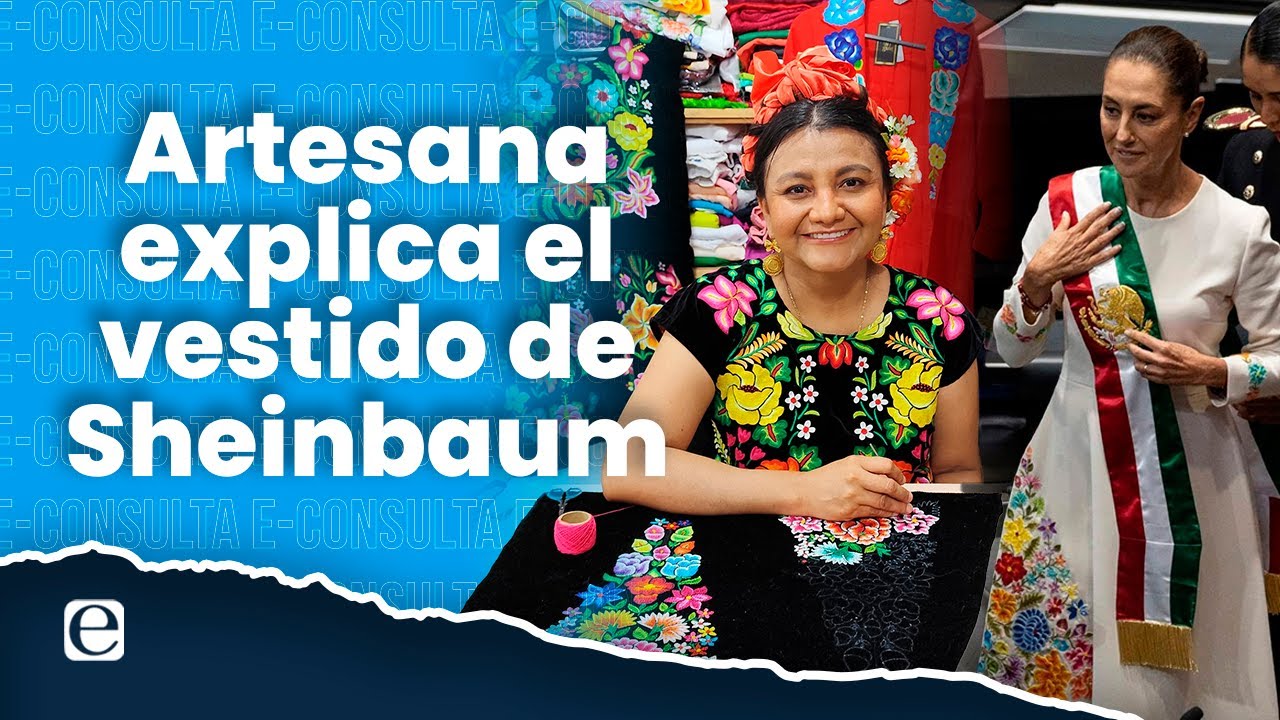 El significado del vestido de Claudia Sheinbaum, habla la diseñadora