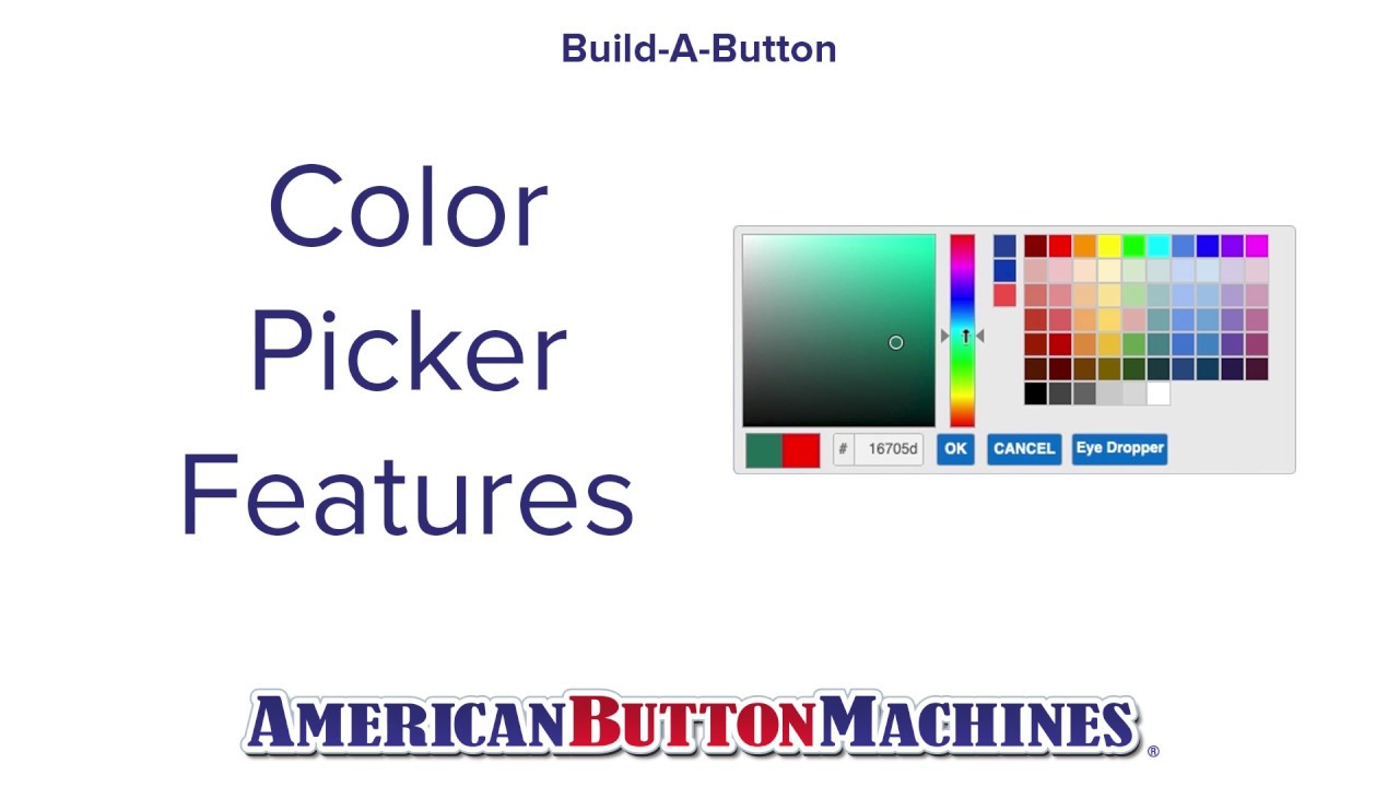 Color Picker -  Build-a-Button - Button Maker Software - American Button Machines