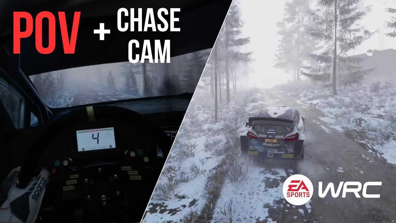 Finland Winter Rally | Ford Fiesta WRC – POV + Chase Cam | EA WRC