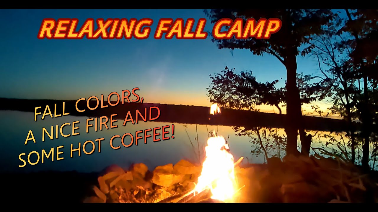 RELAXING FALL LAKESHORE SOLO CAMP
