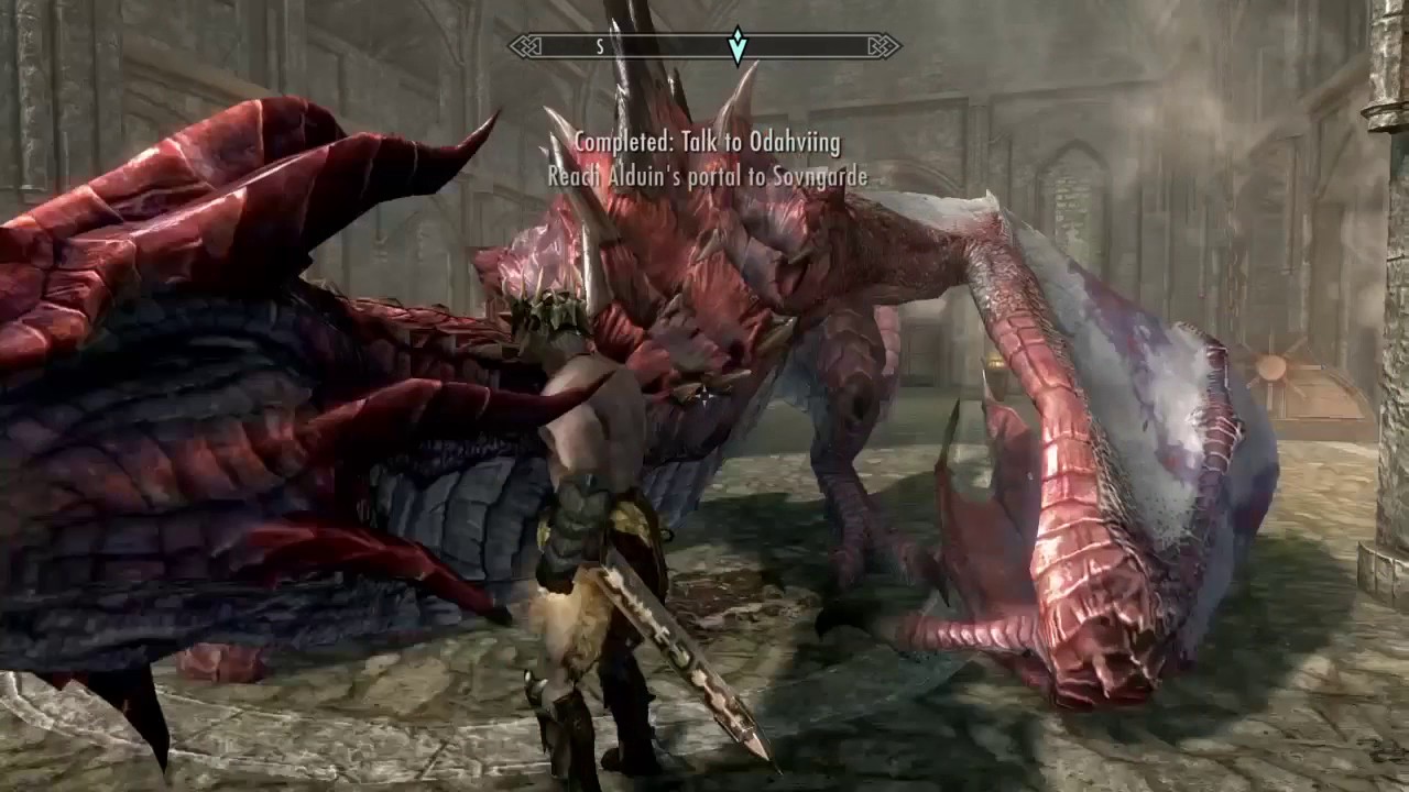 Skyrim Special Edition | Odahviing&rsquo;s Flight Into Skuldafn