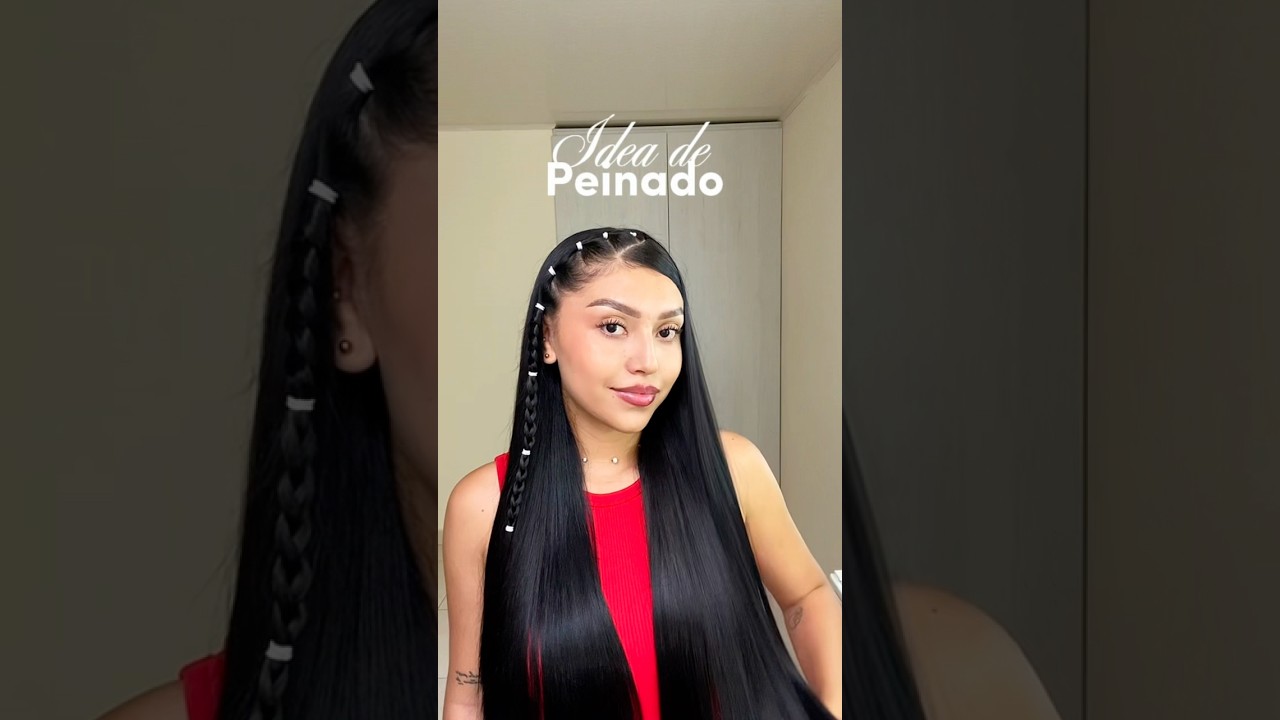 Peinado con ligas blancas ❤️ #hair #hairstyle #hairtutorial #peinadosfaciles #peinados #fy