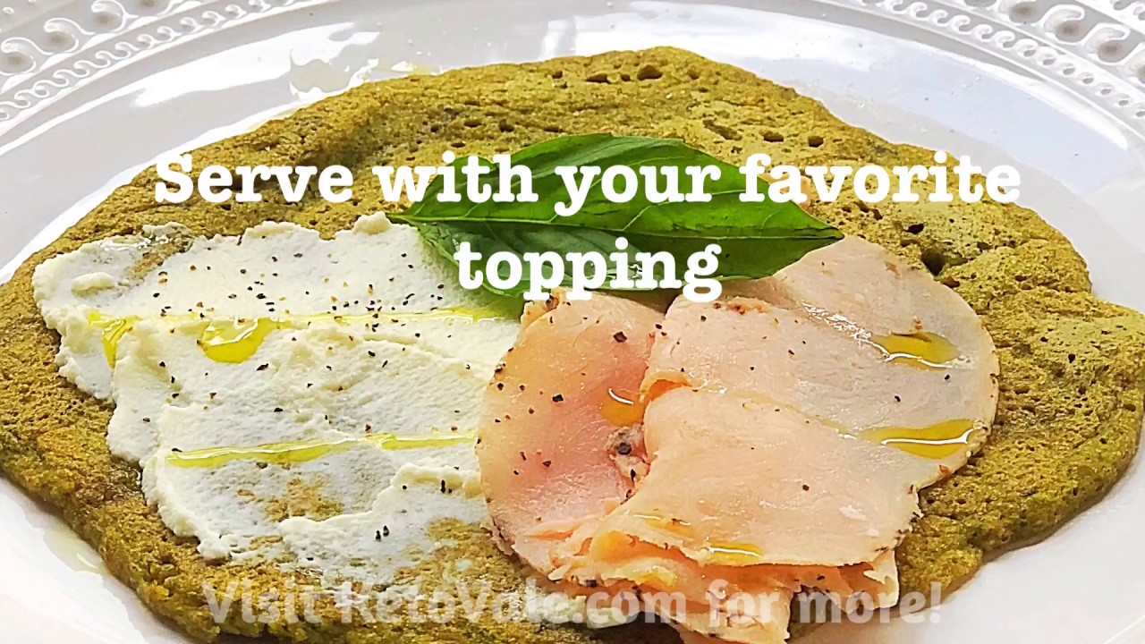 Basil Savory Keto Pancakes Low Carb Recipe