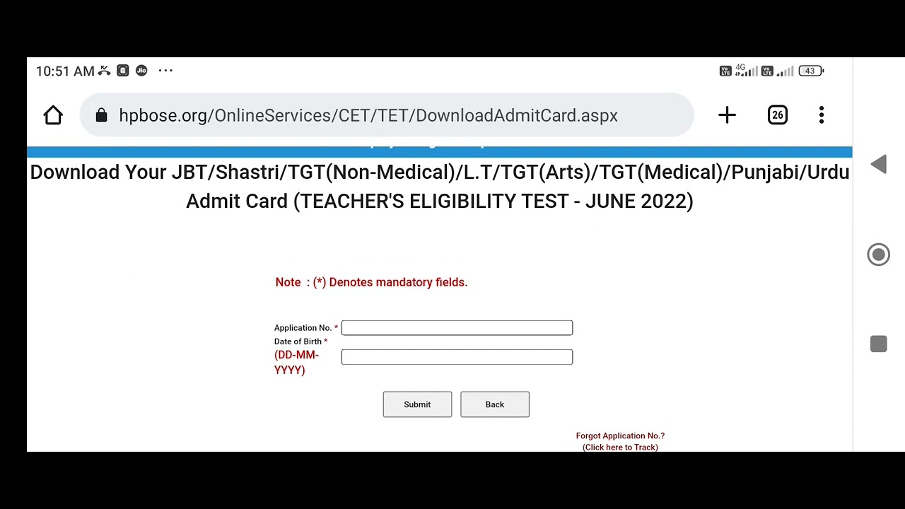 HP TET Arts And HPTET Medical Admit Card Out. || How to download || Link is in description