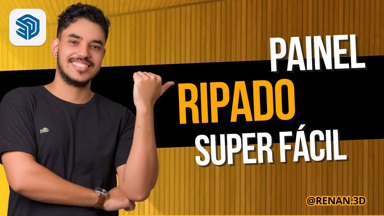 Como modelar um painel ripado no Sketchup
