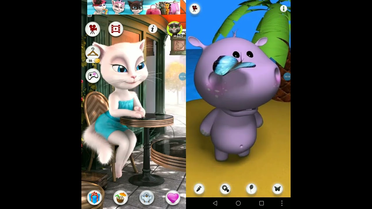 Talking Angela vs Talking Hippo (1)