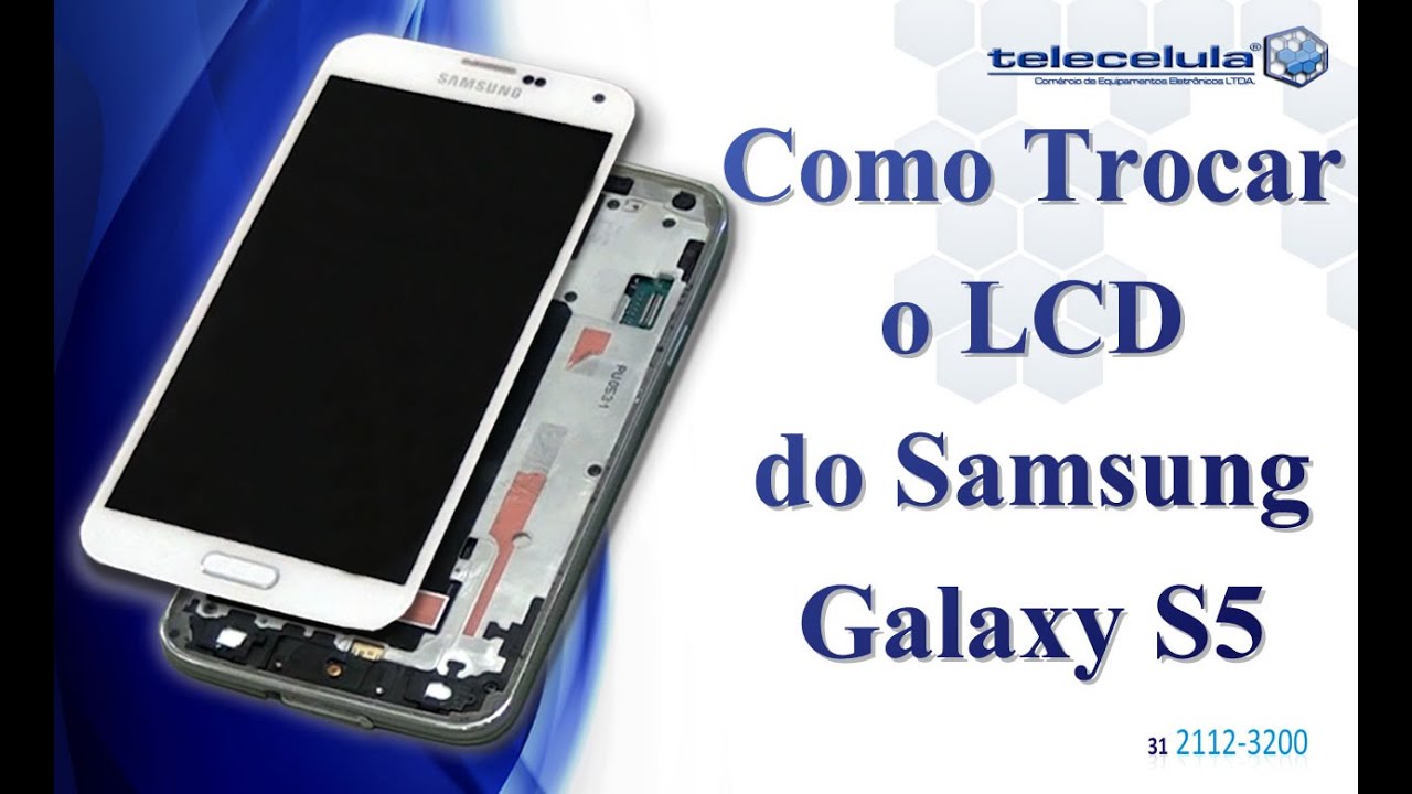 Como Remover o LCD do Samsung Galaxy S5 G900 SEM QUEBRA A TELA - TELECELULA