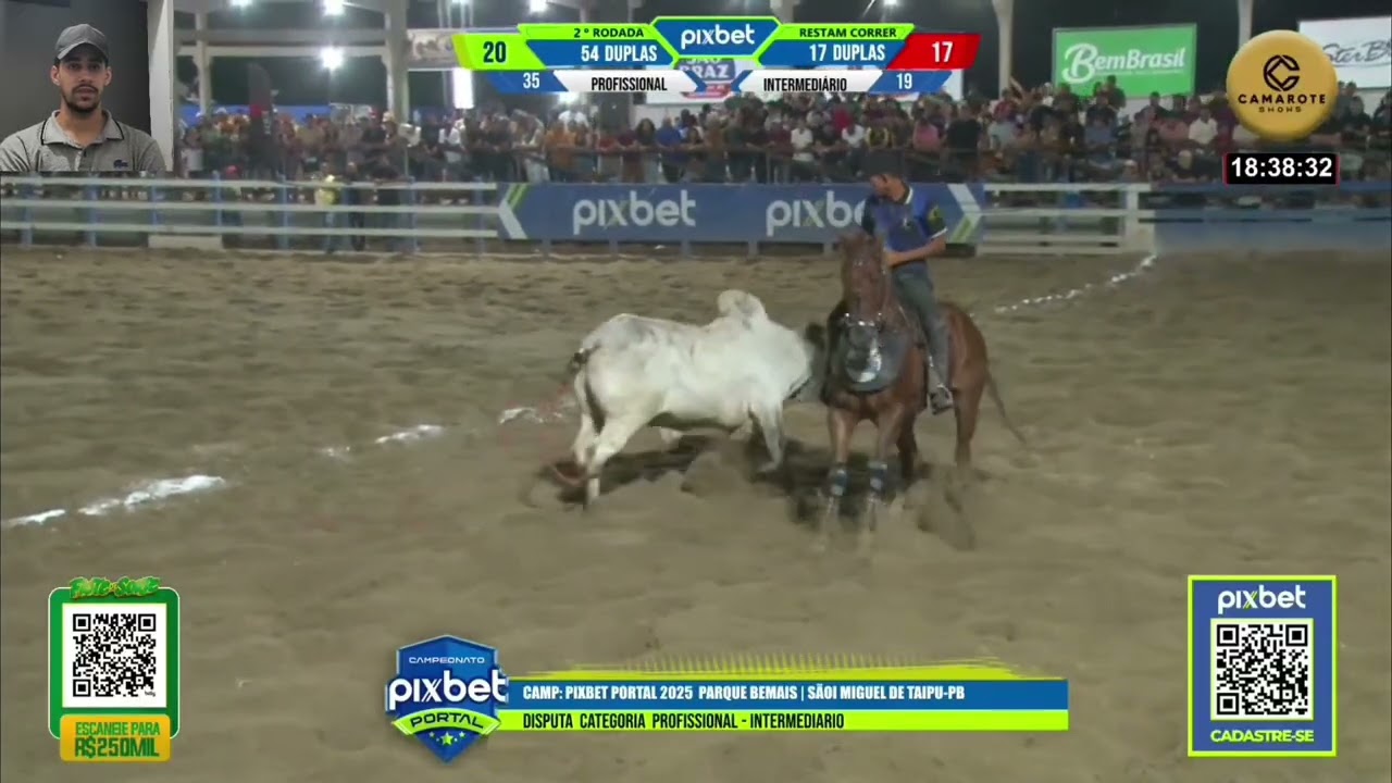 DISPUTA PROFISSIONAL COMPLETA NO PARQUE BEMAIS | CAMPEONATO PIXBET PORTAL VAQUEJADA 2025