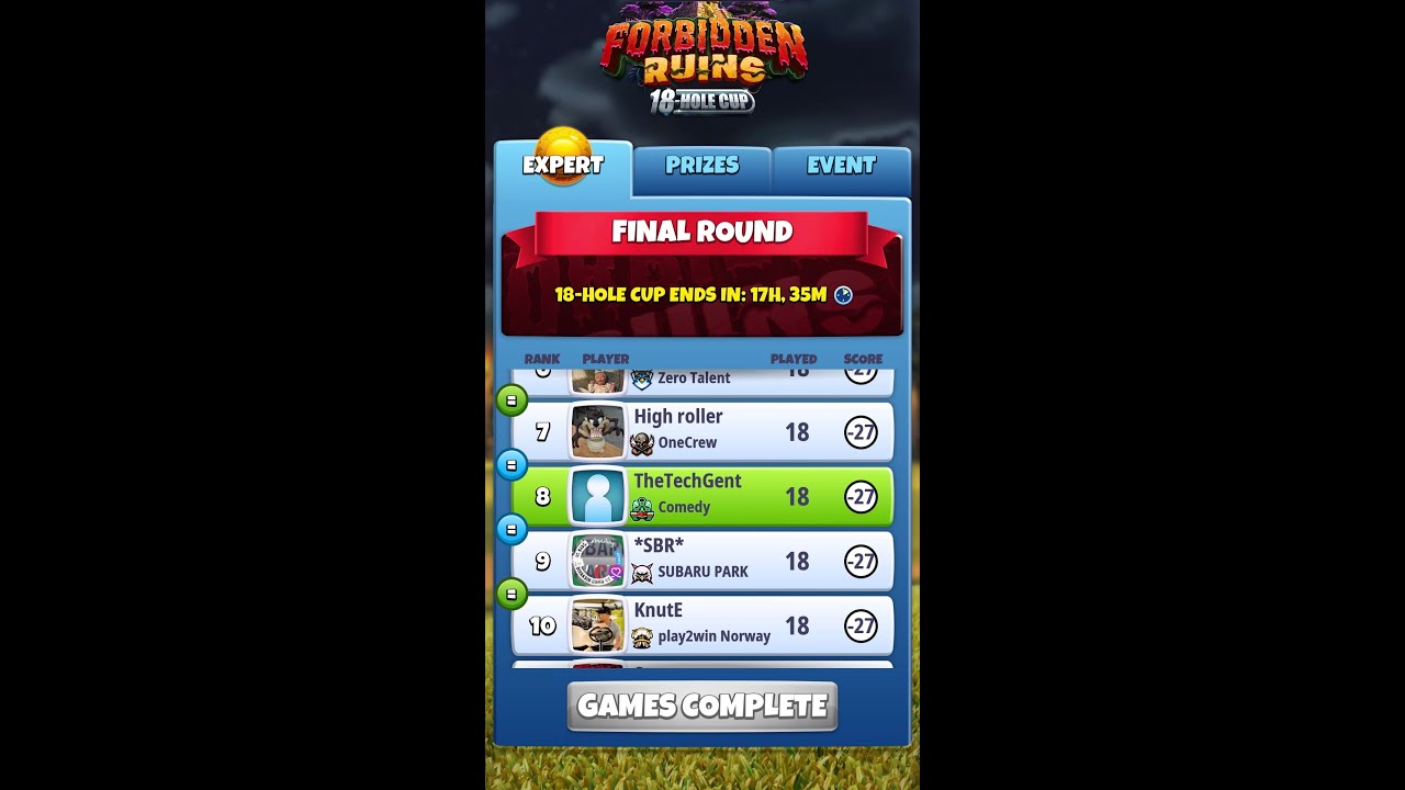How I Play Golf Clash Forbidden Ruins, EXPERT Final Round, Top 10! So Far