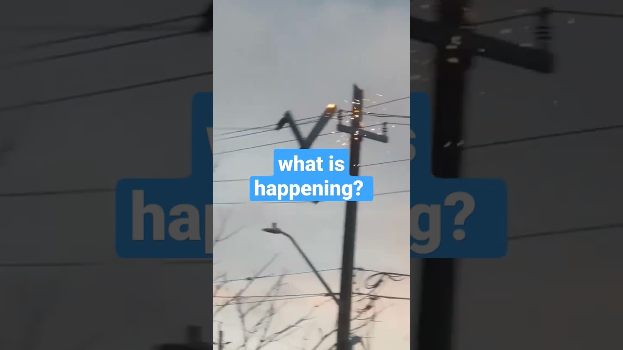 Electric pole just broke down. why?