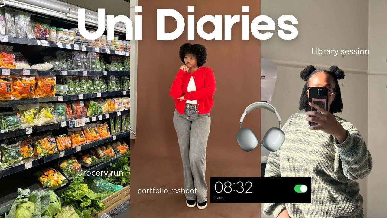 𐙚 Uni diaries | library sesh + bday + portfolio reshoot + venting sesh + i am finally employed 