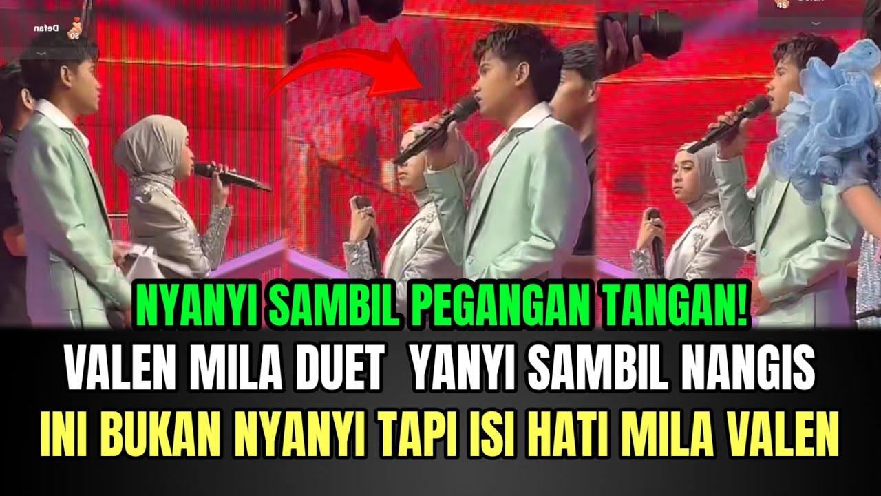 Valen dan Mila Duet Nyanyi Sambil Menangis, Penonton Terdiam Dengar Isi Hati Mereka!
