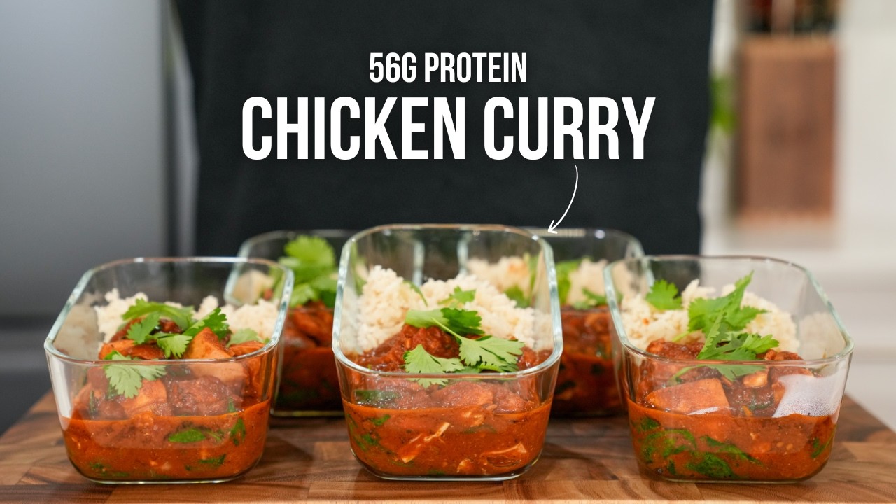 HIGH PROTEIN Chicken Curry Meal Prep