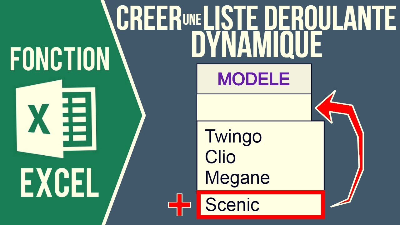 EXCEL - CRÉER UNE LISTE DÉROULANTE DYNAMIQUE (Qui s'adapte au nombre de valeurs de la liste)
