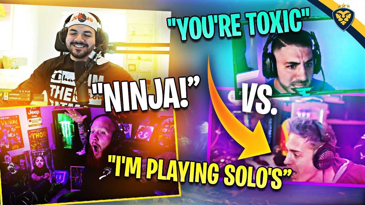 NINJASHYPER ARGUES WITH NICKMERCS! HE ACTUALLY  RAGE QUIT! (Fortnite: Battle Royale)