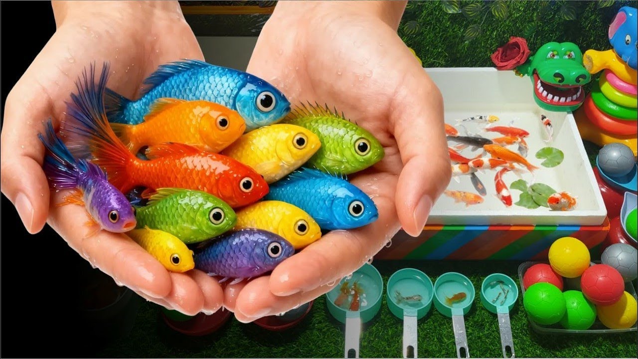 Wonderful Unboxing Ikan Hias Warna-Warni — Ikan Koi, Molly, Cupang, Sepat & Komet! Campur Jadi Satu!