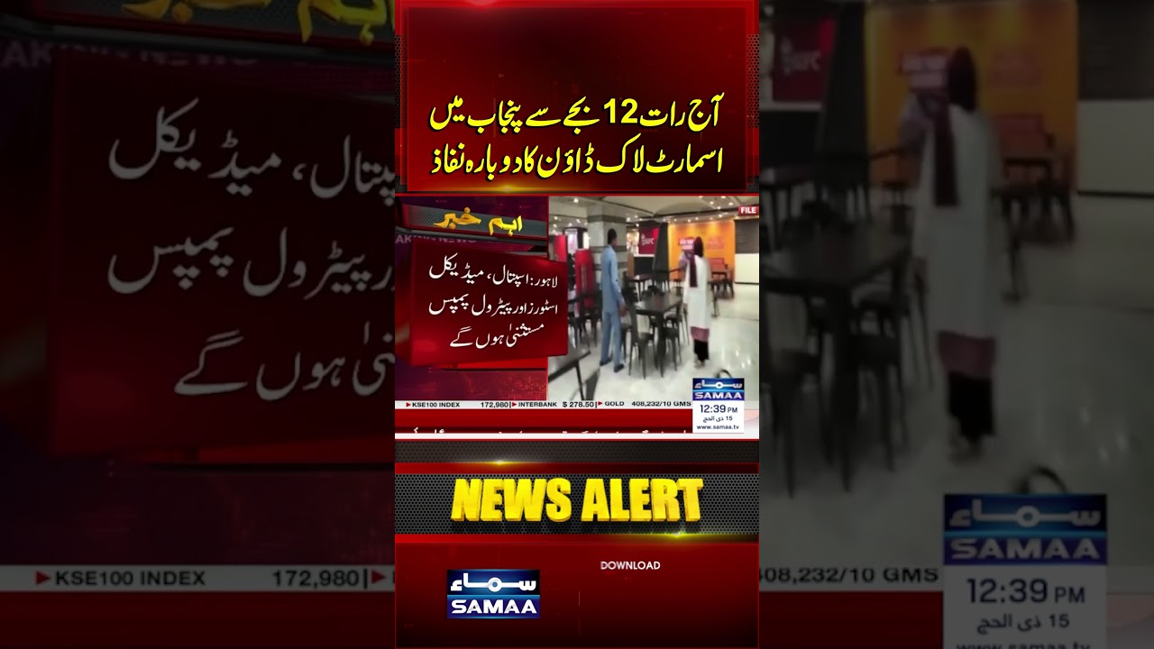 Smart Lockdown Reimposed in Punjab | Samaa TV