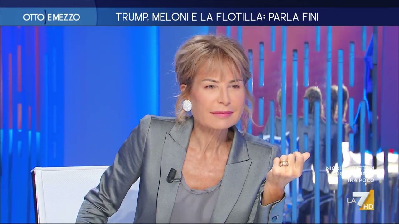 Fini innervosito da Gruber: “Ho rapporti con Meloni? Non rispondo a domande stupide”