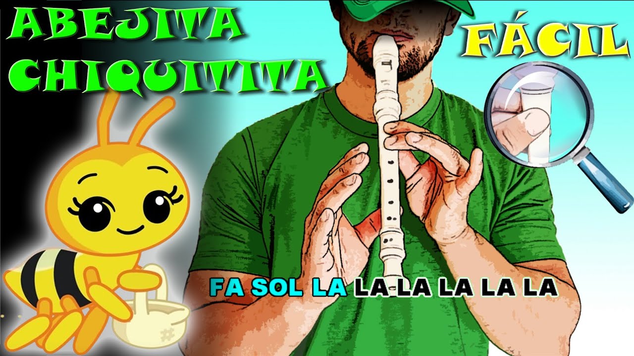 Abejita Chiquitita - Plim Plim | Flauta Fácil | Tutorial | Cover | Karaoke