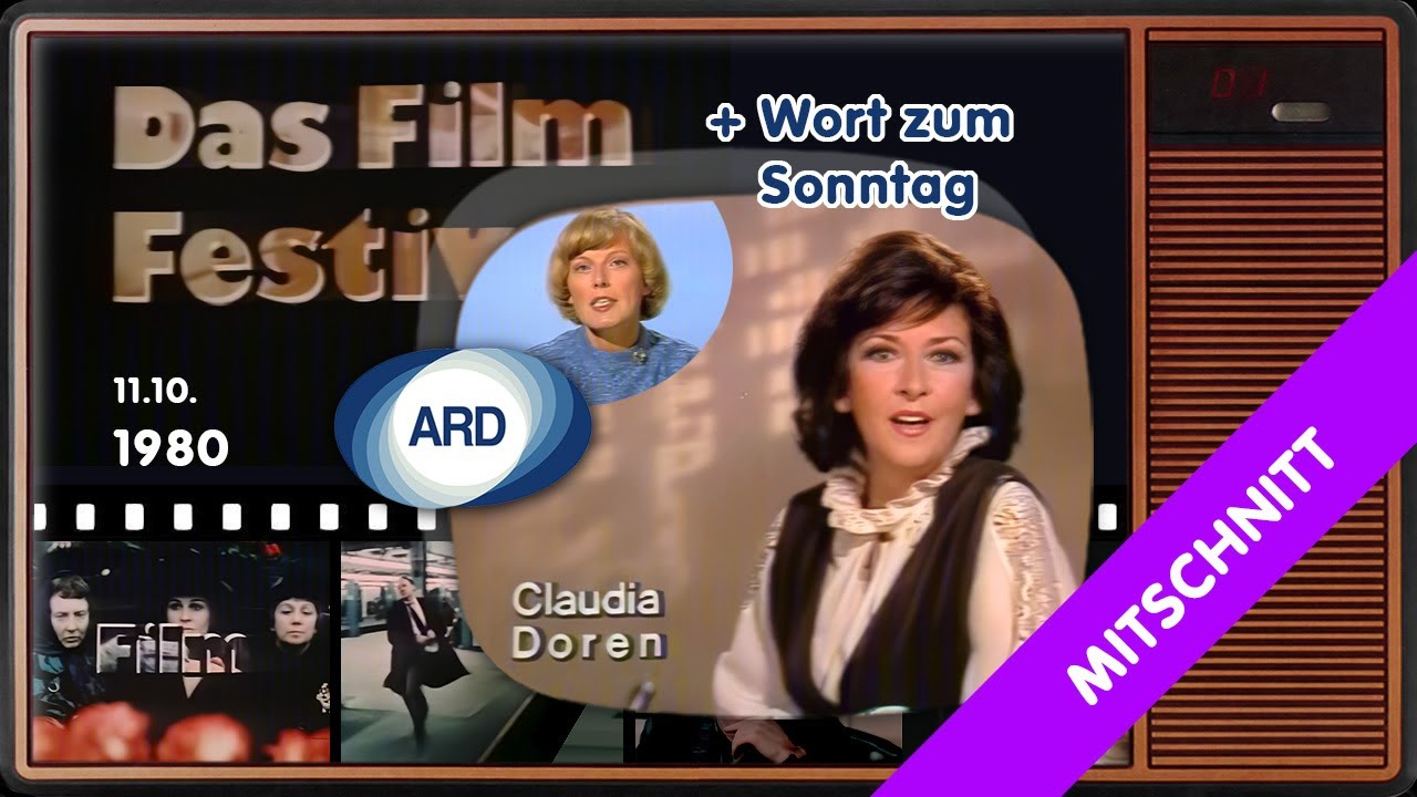 Schluss Wort zum Sonntag + Ansage Claudia Doren + Das Film Festival 
