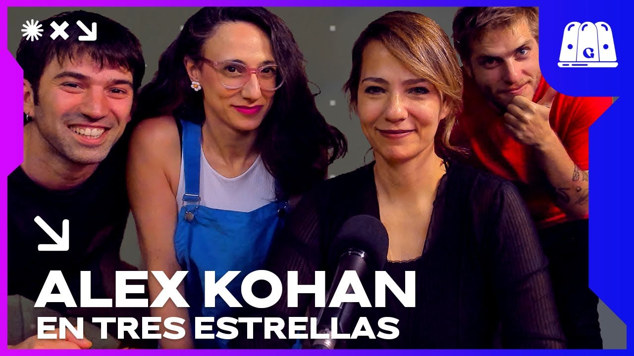 ALEX KOHAN EN TRES ESTRELLAS CON PEDRO ROSEMBLAT