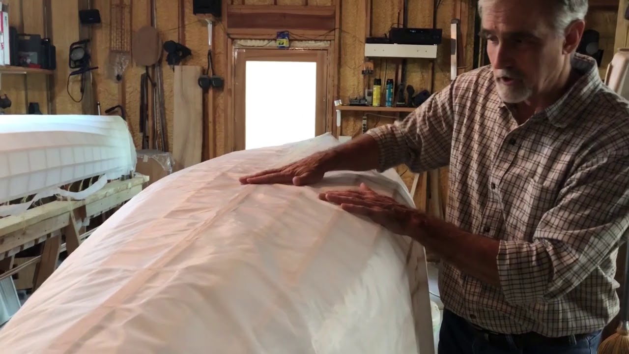 Skinning the Boat, Part 1: Attaching the Dacron