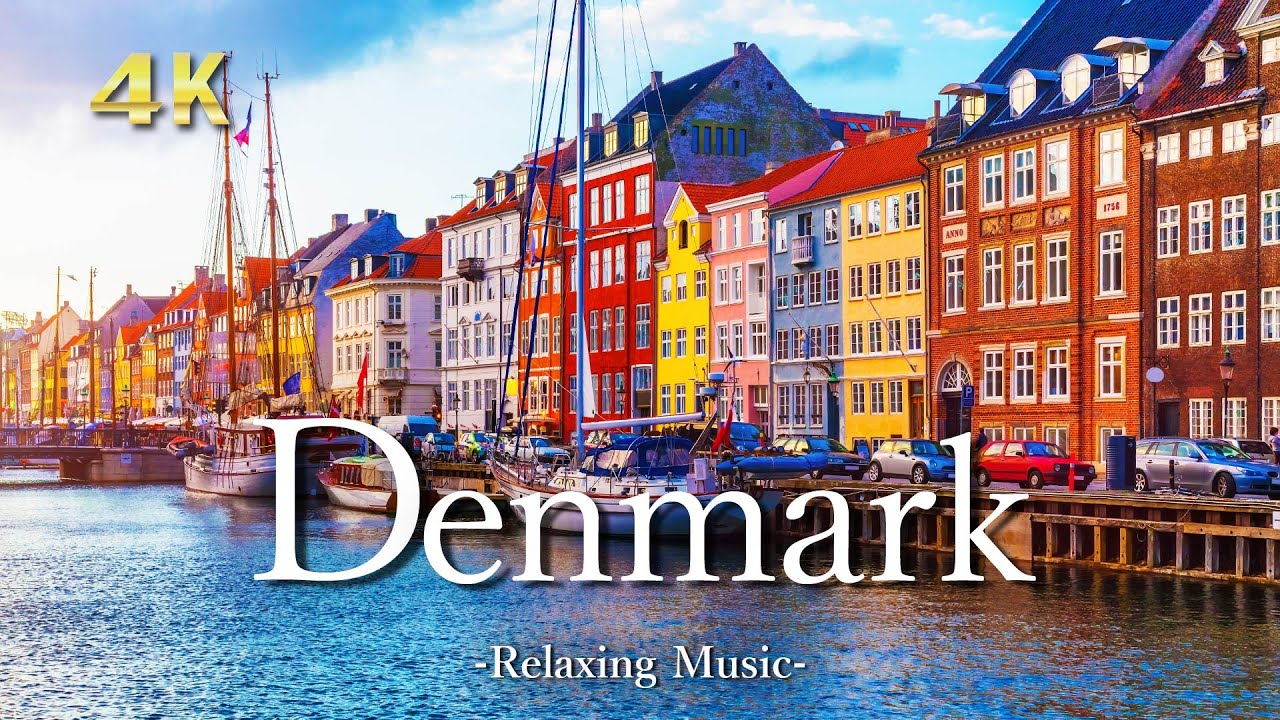 【4K】デンマークの絶景｜ピアノのリラックス音楽と美しい大自然の景色｜Denmark ・ Europe