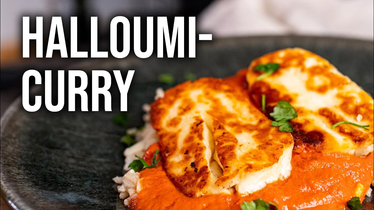Würziges Halloumi Curry 🥰  Einfaches Abendessen!