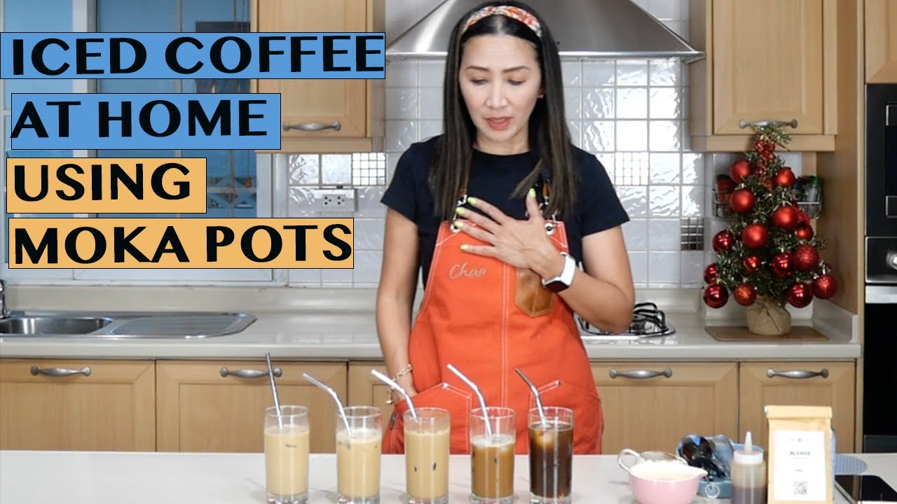 HOW TO MAKE ICED COFFEE AT HOME USING MOKA POTS