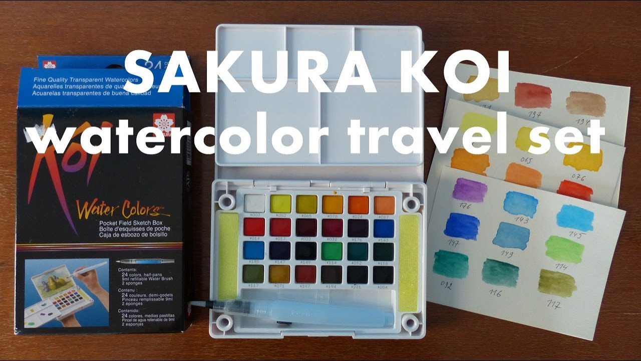 Sakura Koi 24 watercolor travel set review