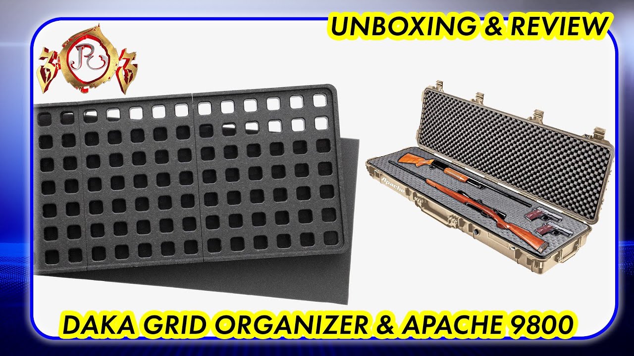 Is This The Most ORGANIZED Gun Case Setup Ever? using DAKA Grid Organizer UNBOXING