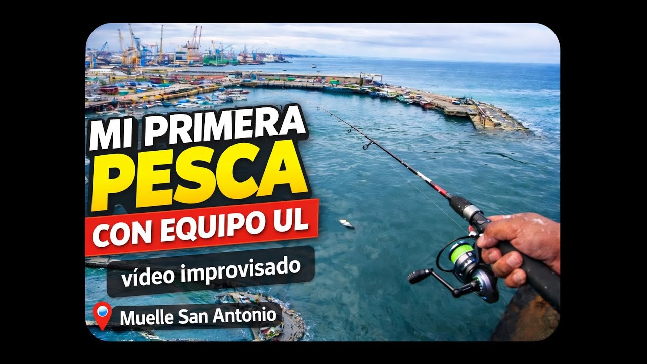 mi primera pesca con equipo UL, vídeo muy, pero muy improvisado.