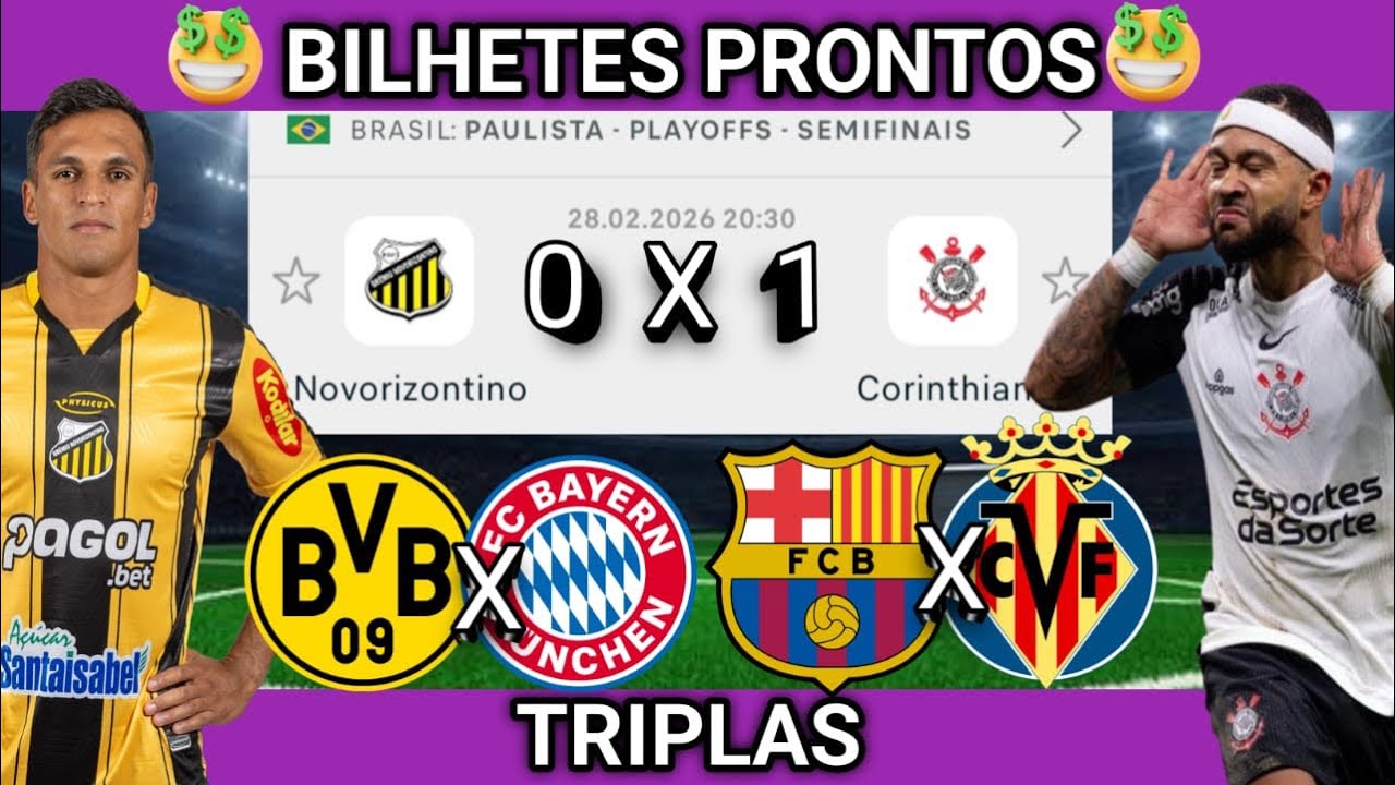 PALPITES DE FUTEBOL PARA HOJE 28 02 2026 SÁBADO COM BILHETES PRONTOS| Palpites da hora