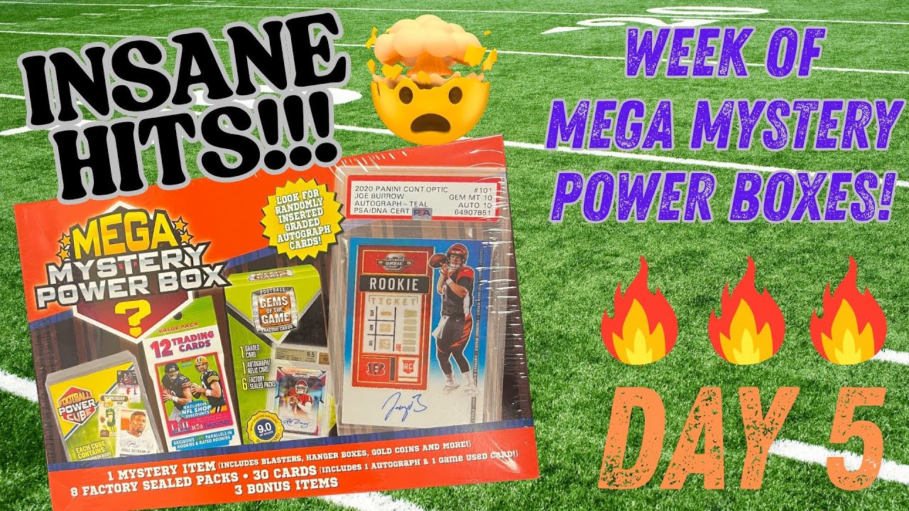 🤯🔥CRAZY BOX of hits! NFL Mega Mystery Power Box!